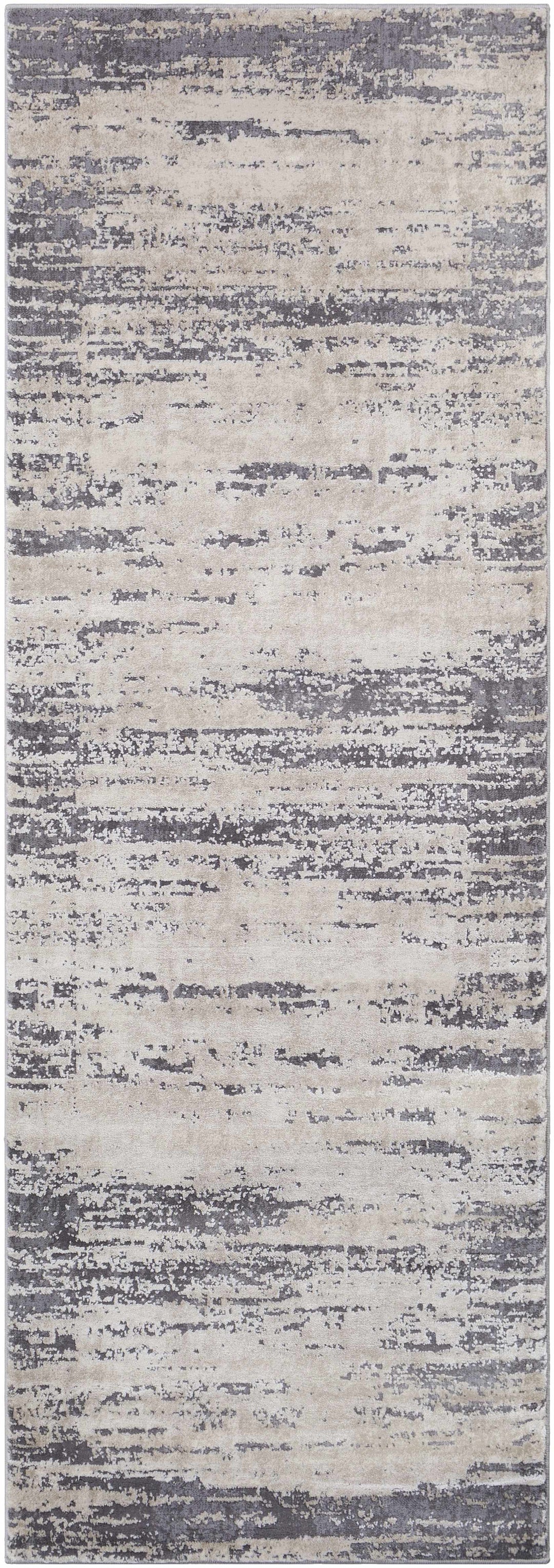Mikana Beige And Gray Modern Abstract Design Area Rug