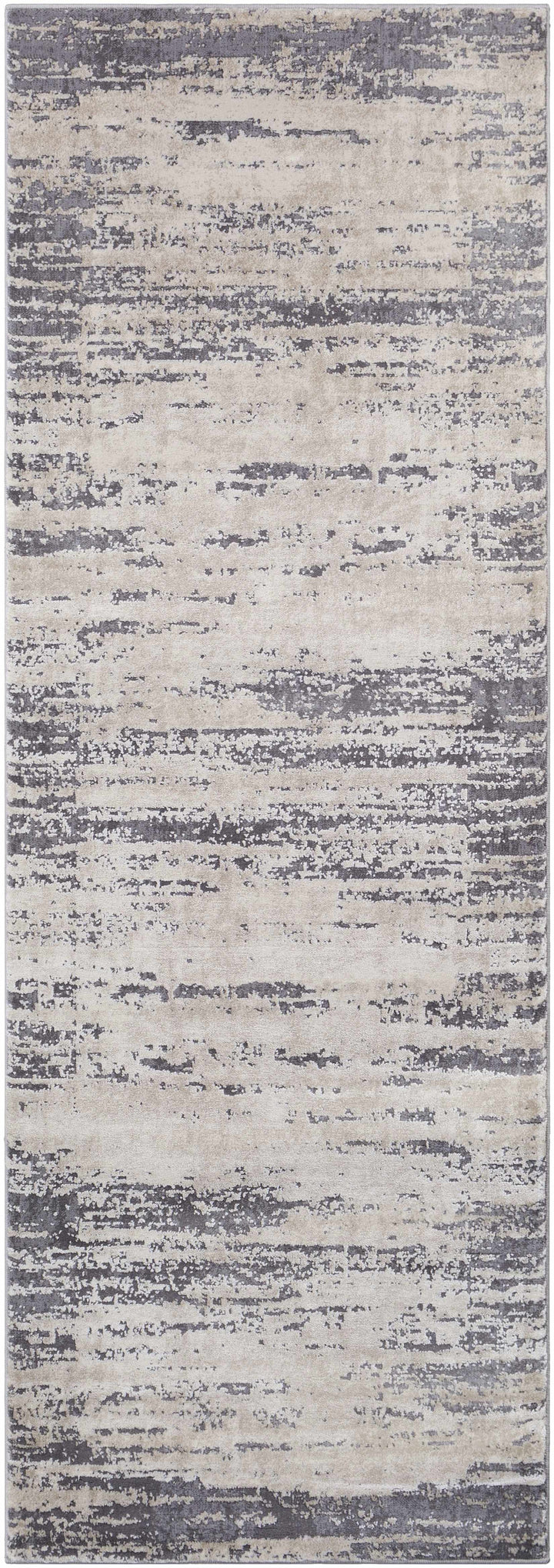 Mikana Beige And Gray Modern Abstract Design Area Rug