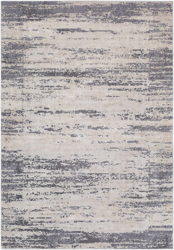 Mikana Beige And Gray Modern Abstract Design Area Rug