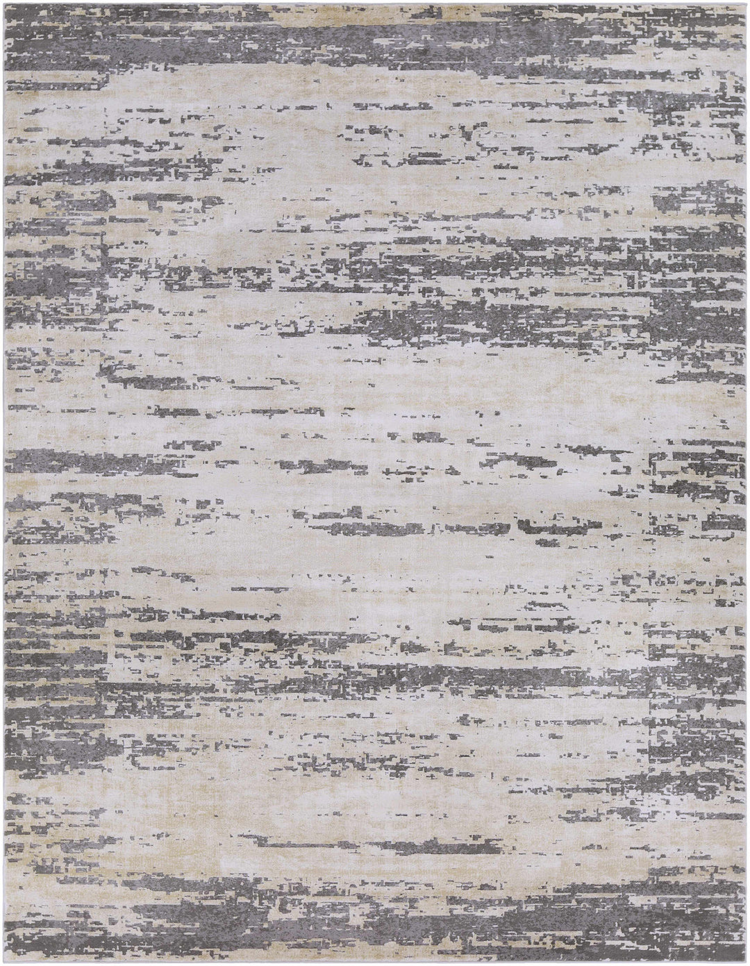Mikana Beige And Gray Modern Abstract Design Area Rug