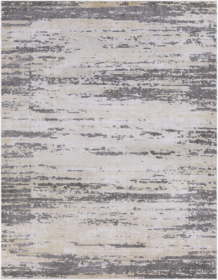 Mikana Beige And Gray Modern Abstract Design Area Rug