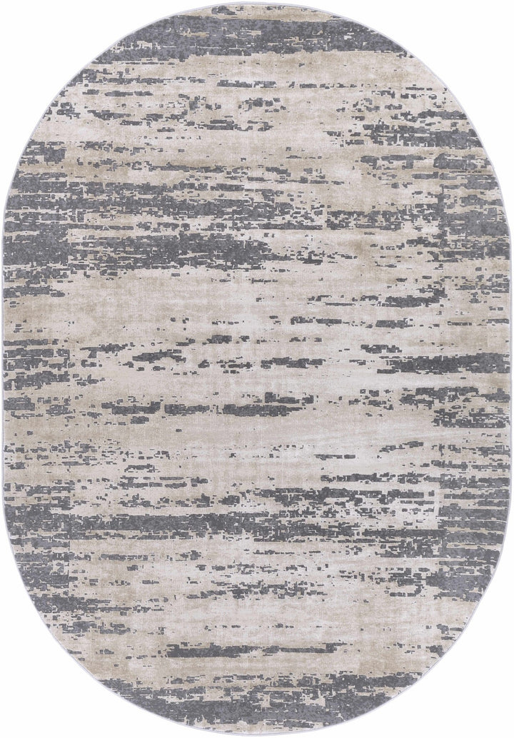 Mikana Beige And Gray Modern Abstract Design Area Rug - The Rug Decor