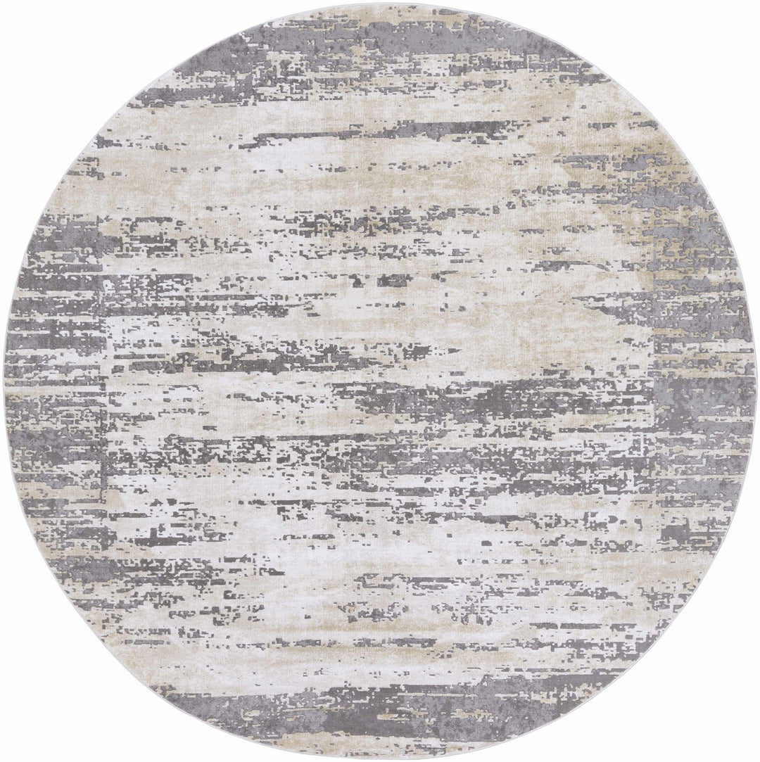 Mikana Beige And Gray Modern Abstract Design Area Rug - The Rug Decor