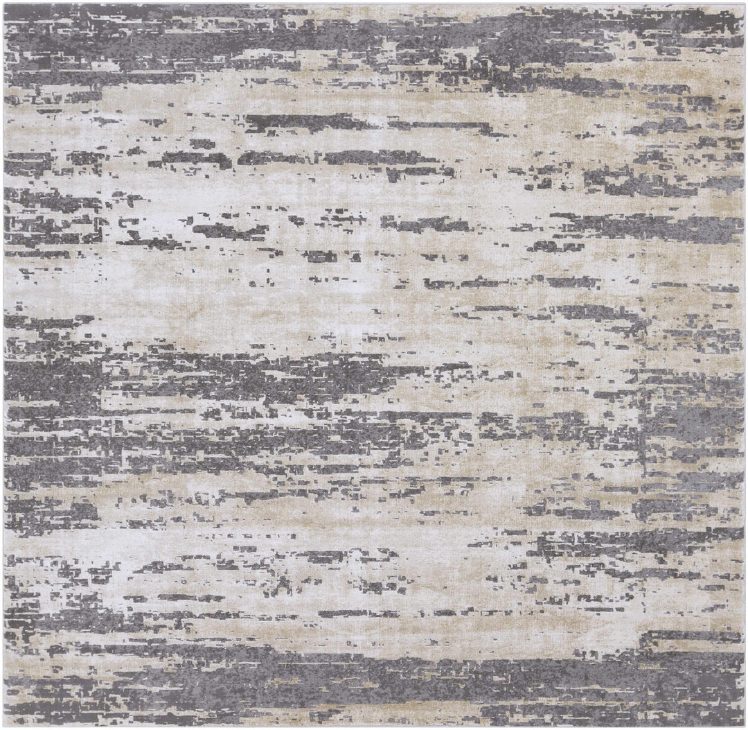 Mikana Beige And Gray Modern Abstract Design Area Rug - The Rug Decor