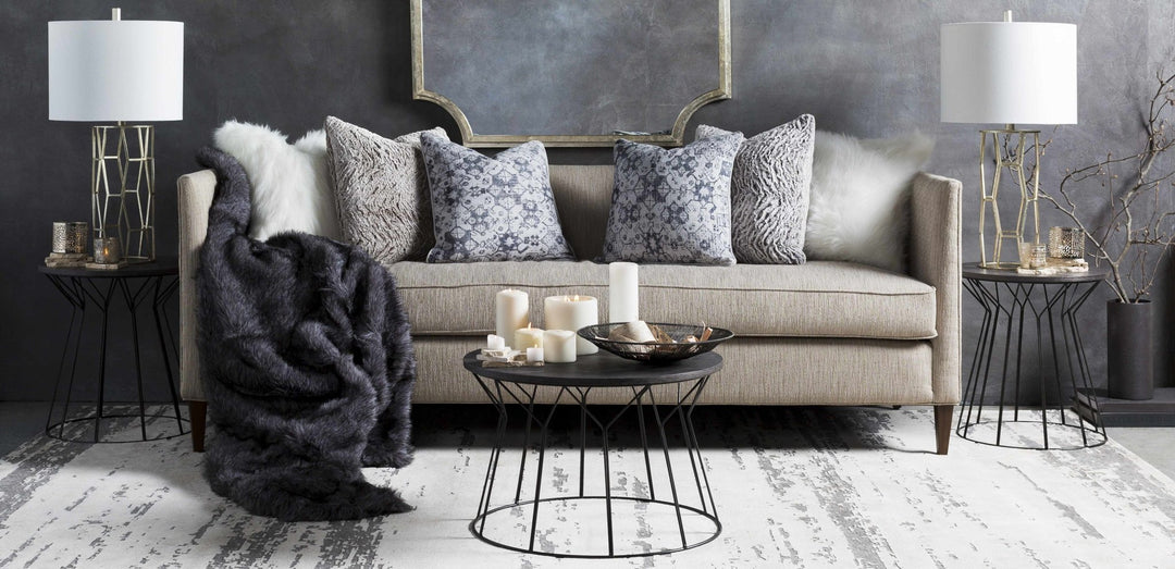 Mikana Beige And Gray Modern Abstract Design Area Rug - The Rug Decor