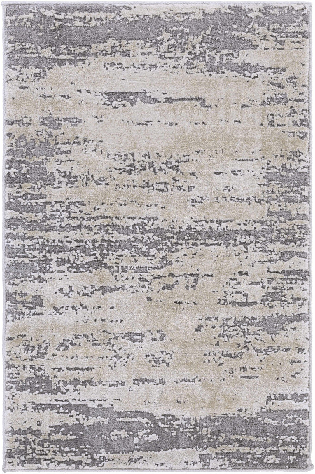 Mikana Beige And Gray Modern Abstract Design Area Rug - The Rug Decor