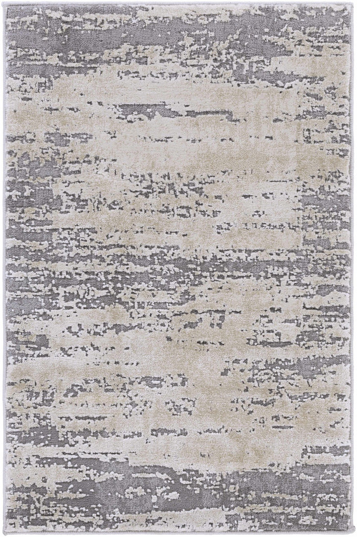 Mikana Beige And Gray Modern Abstract Design Area Rug - The Rug Decor