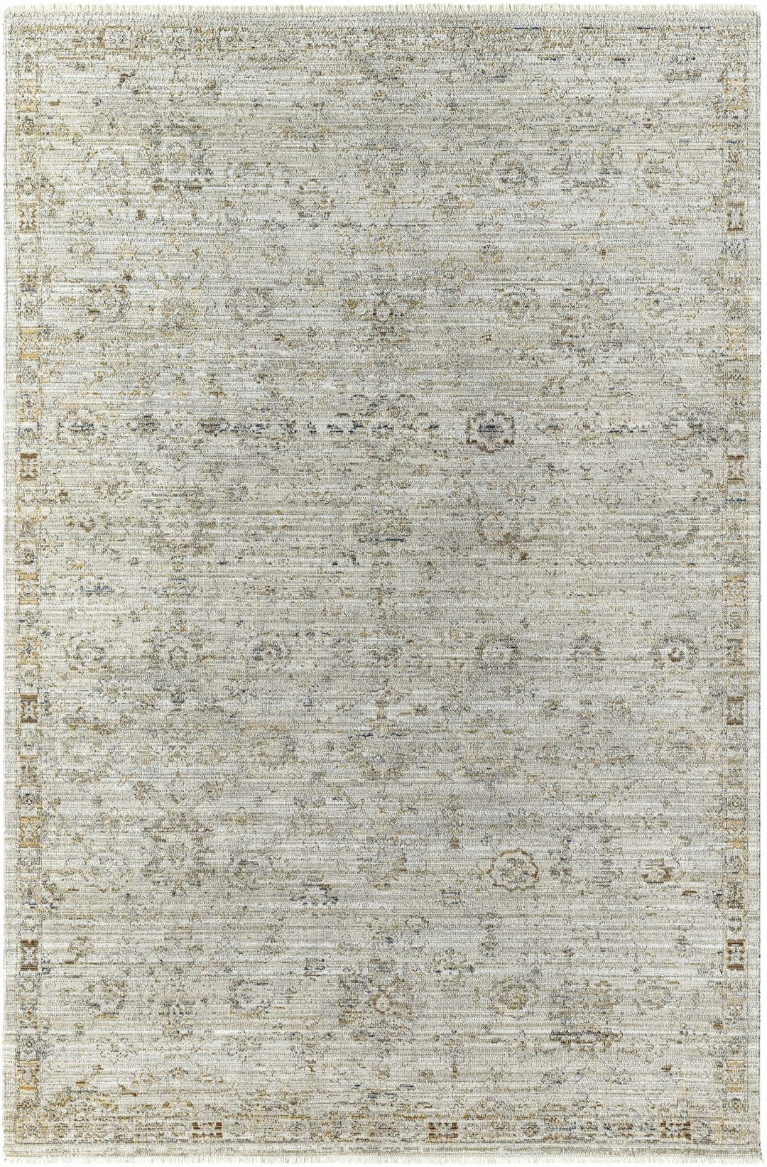 Mikia Traditional Gray Outdoor Machine Woven Rug - The Rug Decor