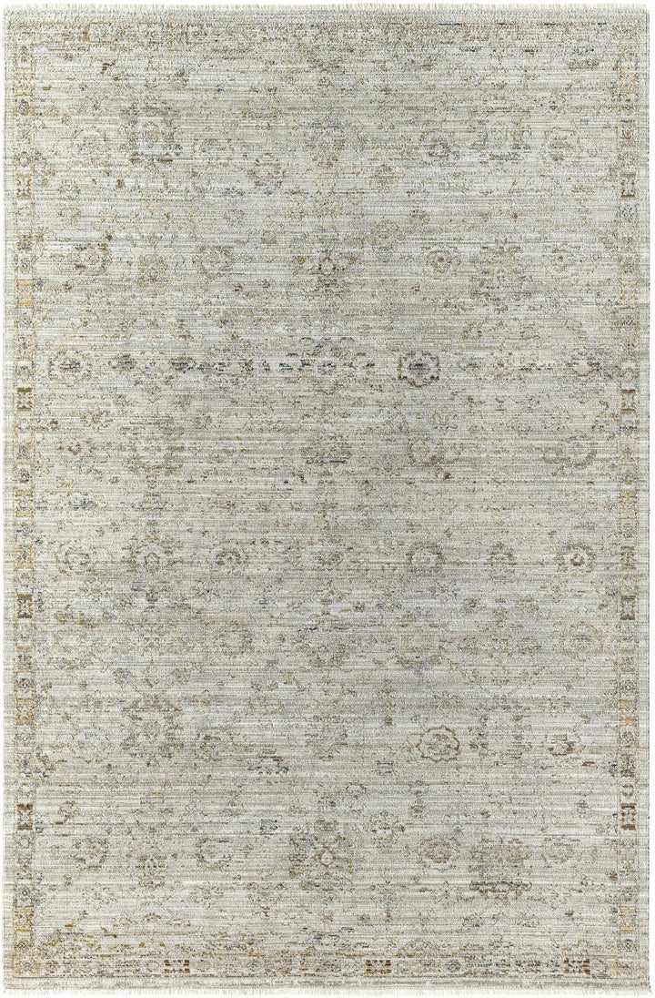 Mikia Traditional Gray Outdoor Machine Woven Rug - The Rug Decor