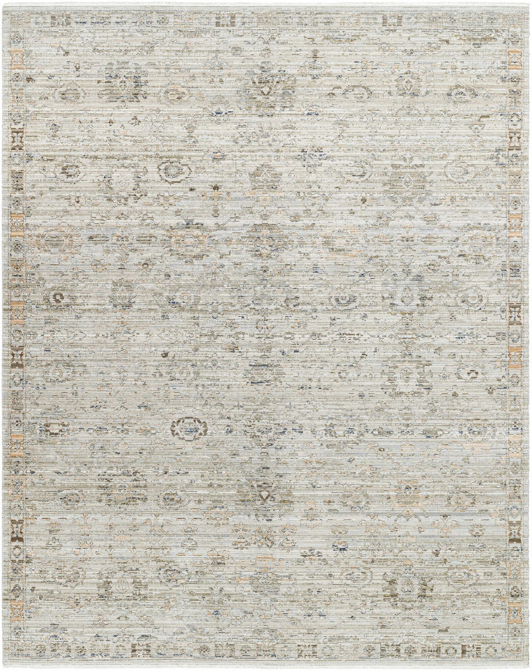 Mikia Traditional Gray Outdoor Machine Woven Rug - The Rug Decor