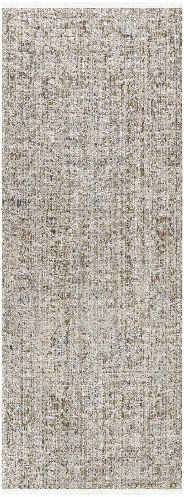 Mikio Traditional Brown And Gray Washable Area Rug - The Rug Decor