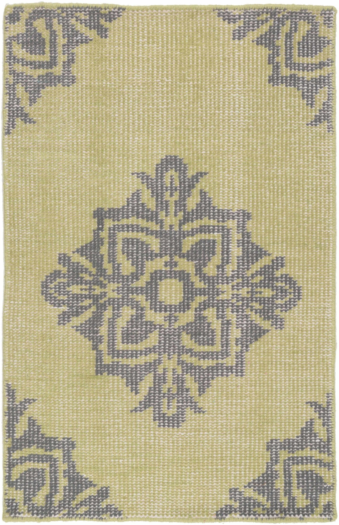 Milbank Modern Charcoal And Olive Hand Knotted Wool Area Rug - The Rug Decor