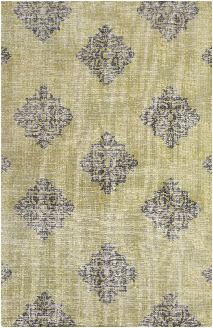 Milbank Modern Charcoal And Olive Hand Knotted Wool Area Rug - The Rug Decor