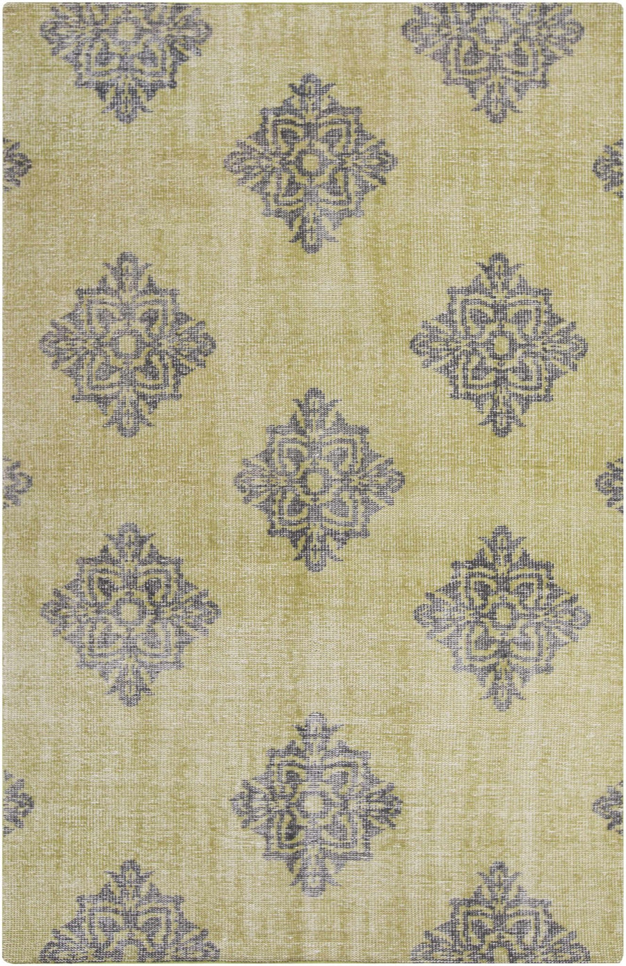 Milbank Modern Charcoal And Olive Hand Knotted Wool Area Rug - The Rug Decor