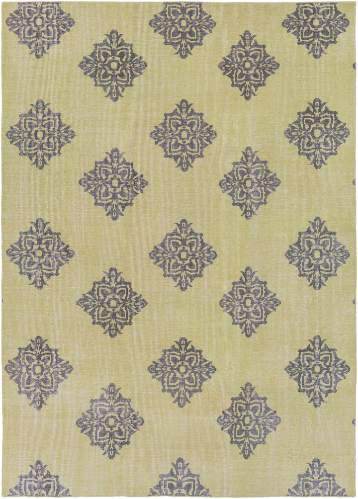 Milbank Modern Charcoal And Olive Hand Knotted Wool Area Rug - The Rug Decor