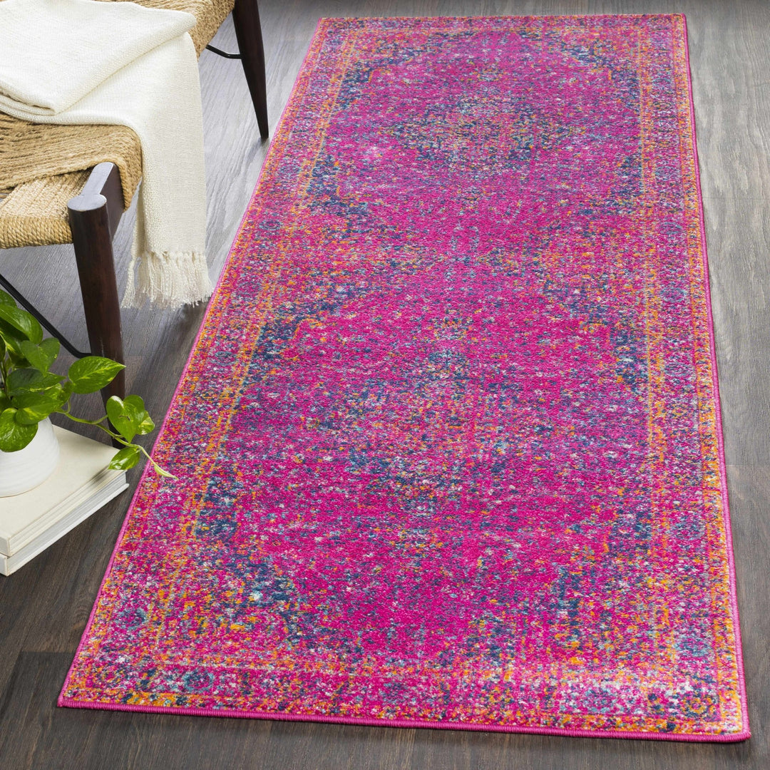 Milliken Traditional Style Purple And Blue Area Rug - The Rug Decor