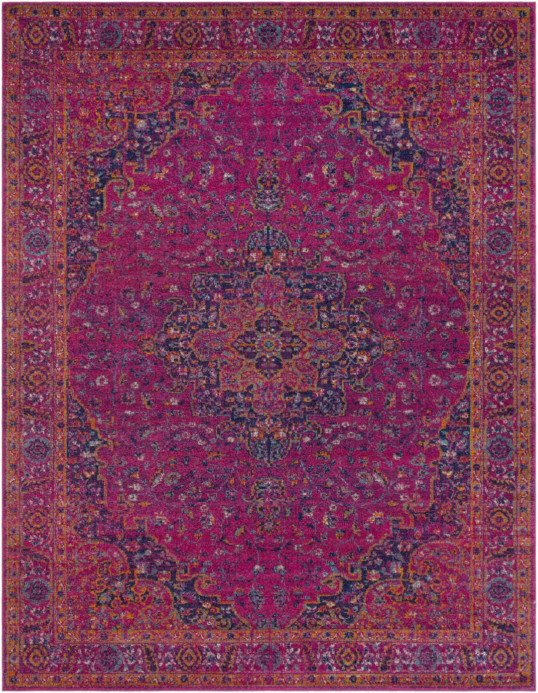 Milliken Traditional Style Purple And Blue Area Rug - The Rug Decor