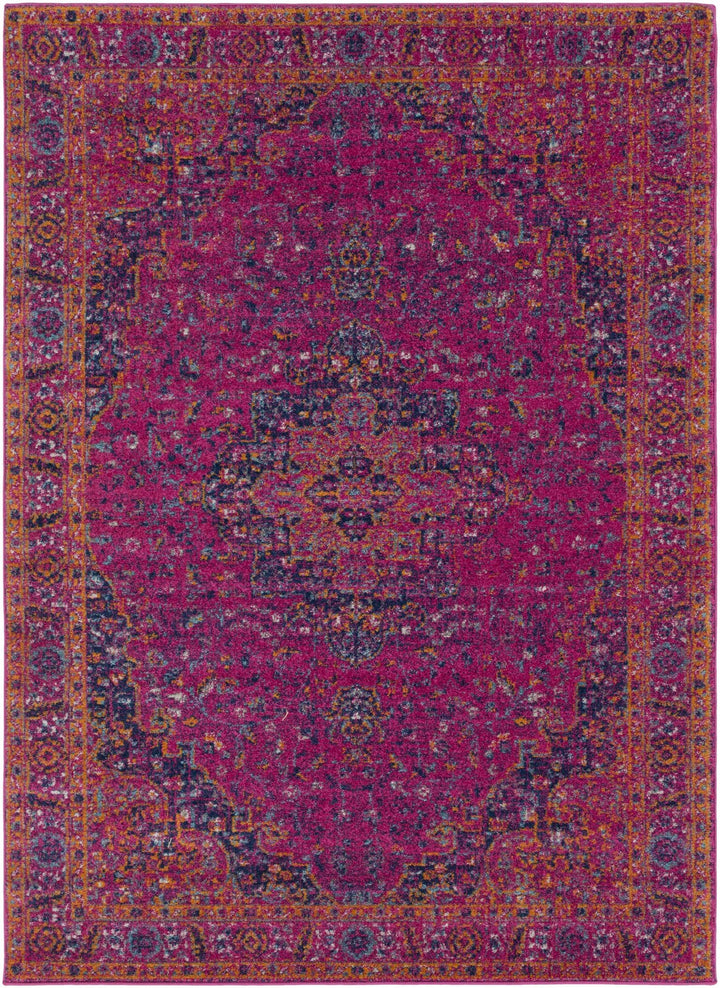 Milliken Traditional Style Purple And Blue Area Rug - The Rug Decor