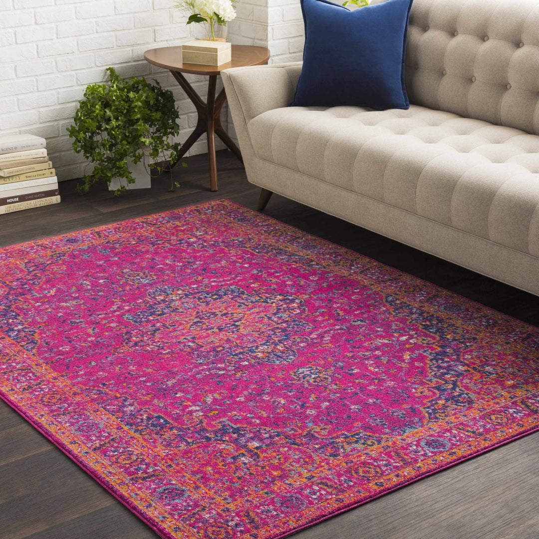 Milliken Traditional Style Purple And Blue Area Rug - The Rug Decor