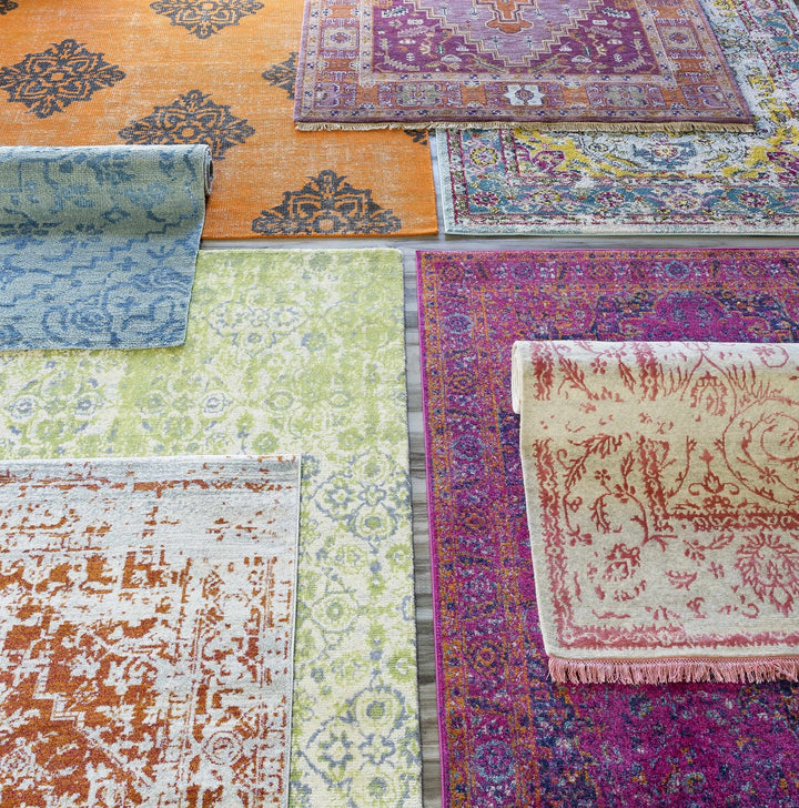 Milliken Traditional Style Purple And Blue Area Rug - The Rug Decor