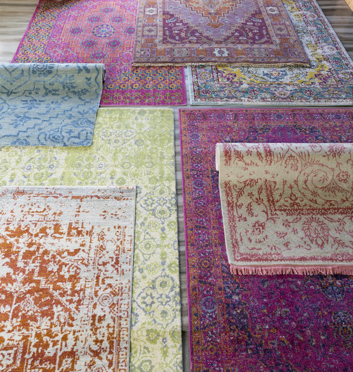 Milliken Traditional Style Purple And Blue Area Rug - The Rug Decor