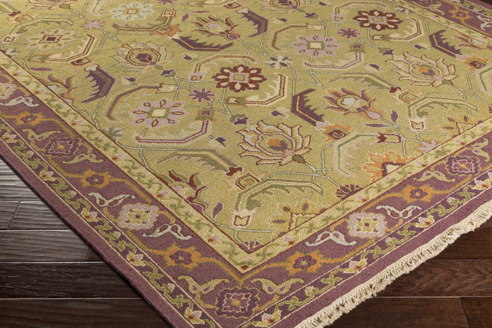 Millvale Traditional Tan And Purple Rug - The Rug Decor