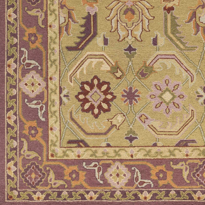 Millvale Traditional Tan And Purple Rug - The Rug Decor