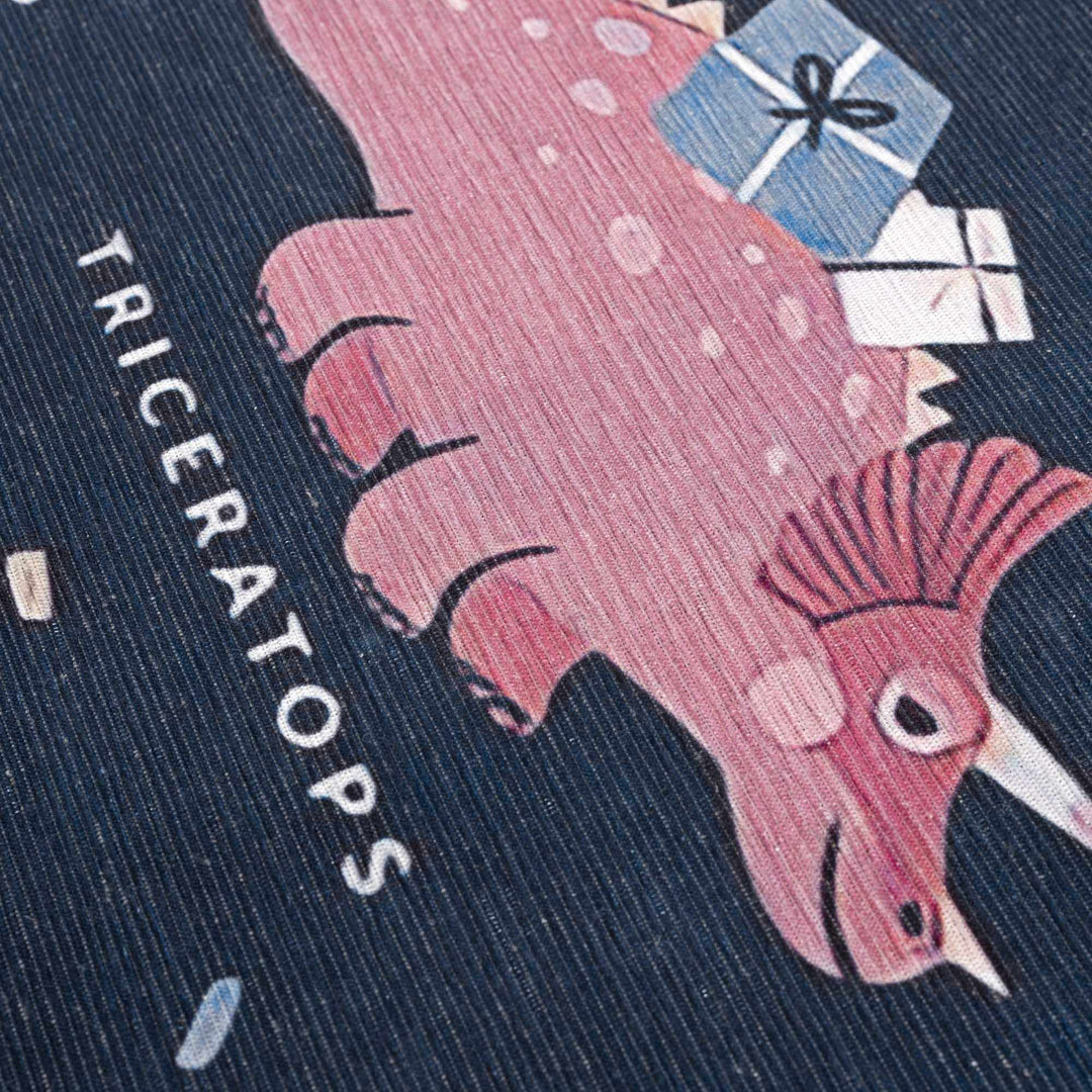 Milne Navy Pink Dinosaur Washable Kids Cotton Area Rug - The Rug Decor