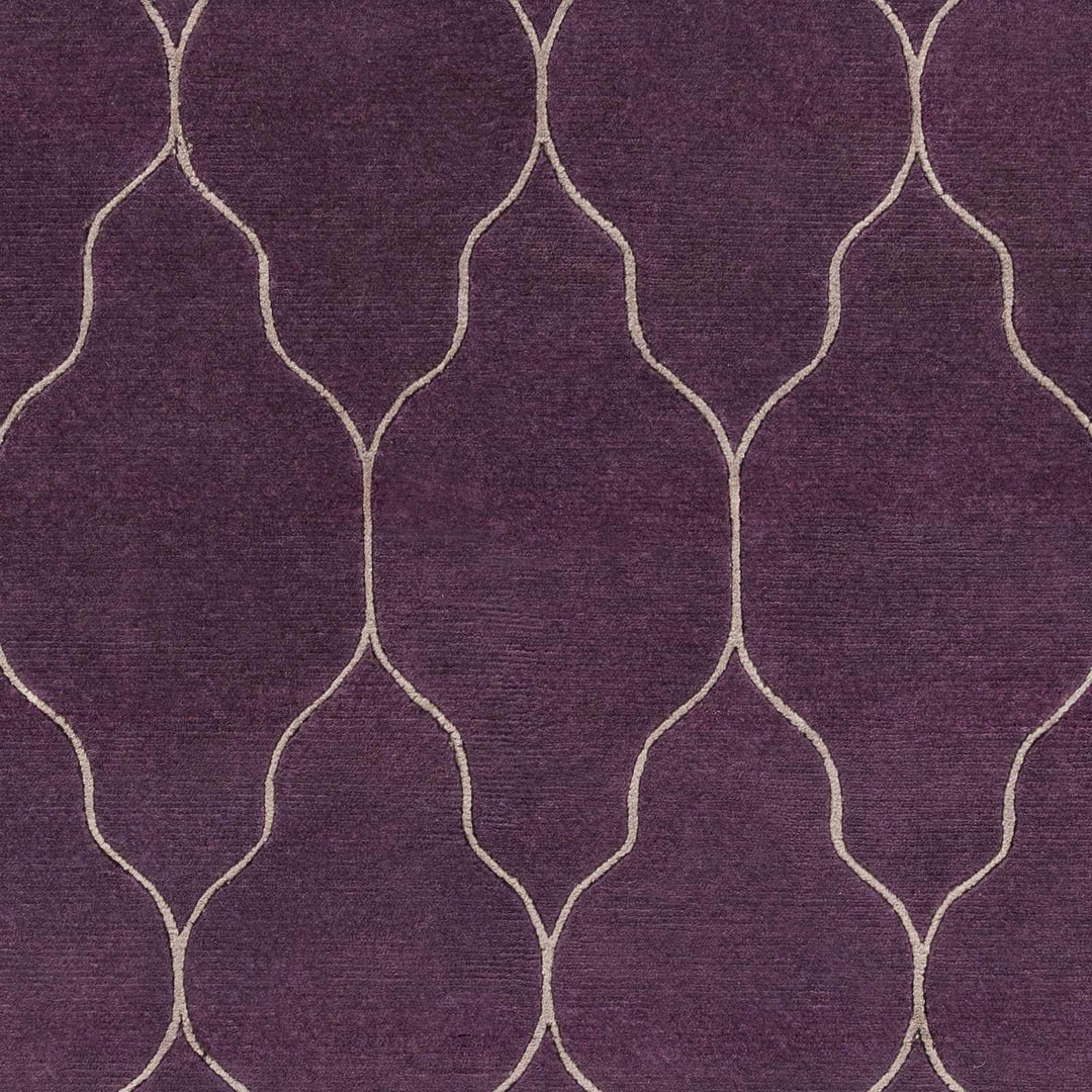 Milwaukie Purple Modern Style Hand Knotted Wool Area Rug - The Rug Decor