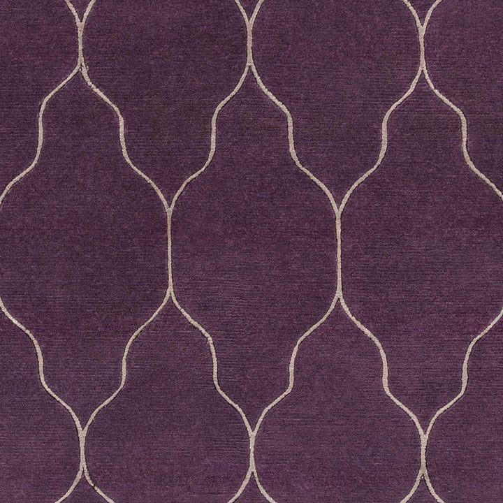 Milwaukie Purple Modern Style Hand Knotted Wool Area Rug - The Rug Decor
