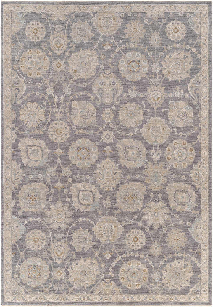 Mimarsinan Traditional Floral Design Beige And Gray Area Rug - The Rug Decor
