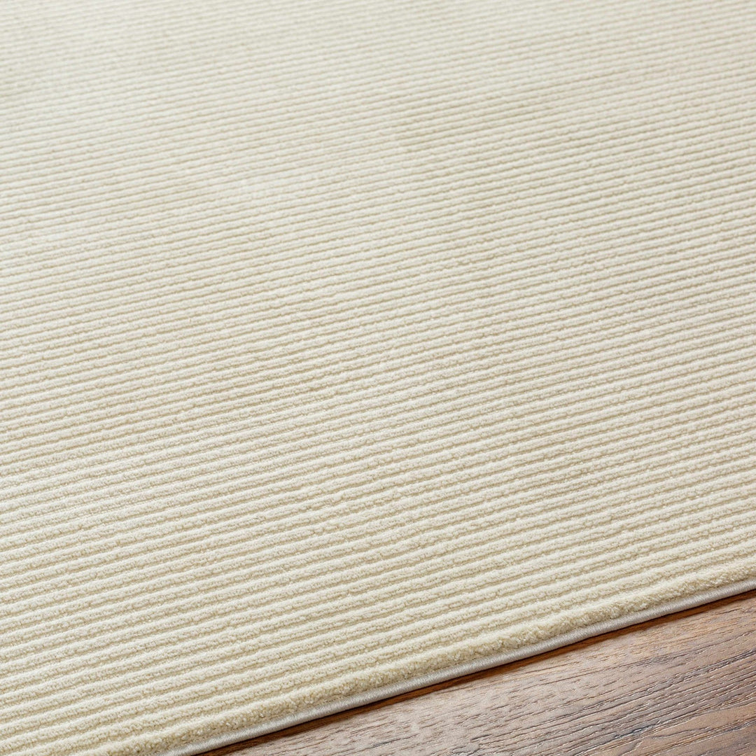 Mimi Beige Modern Solid Design Washable Rug - The Rug Decor