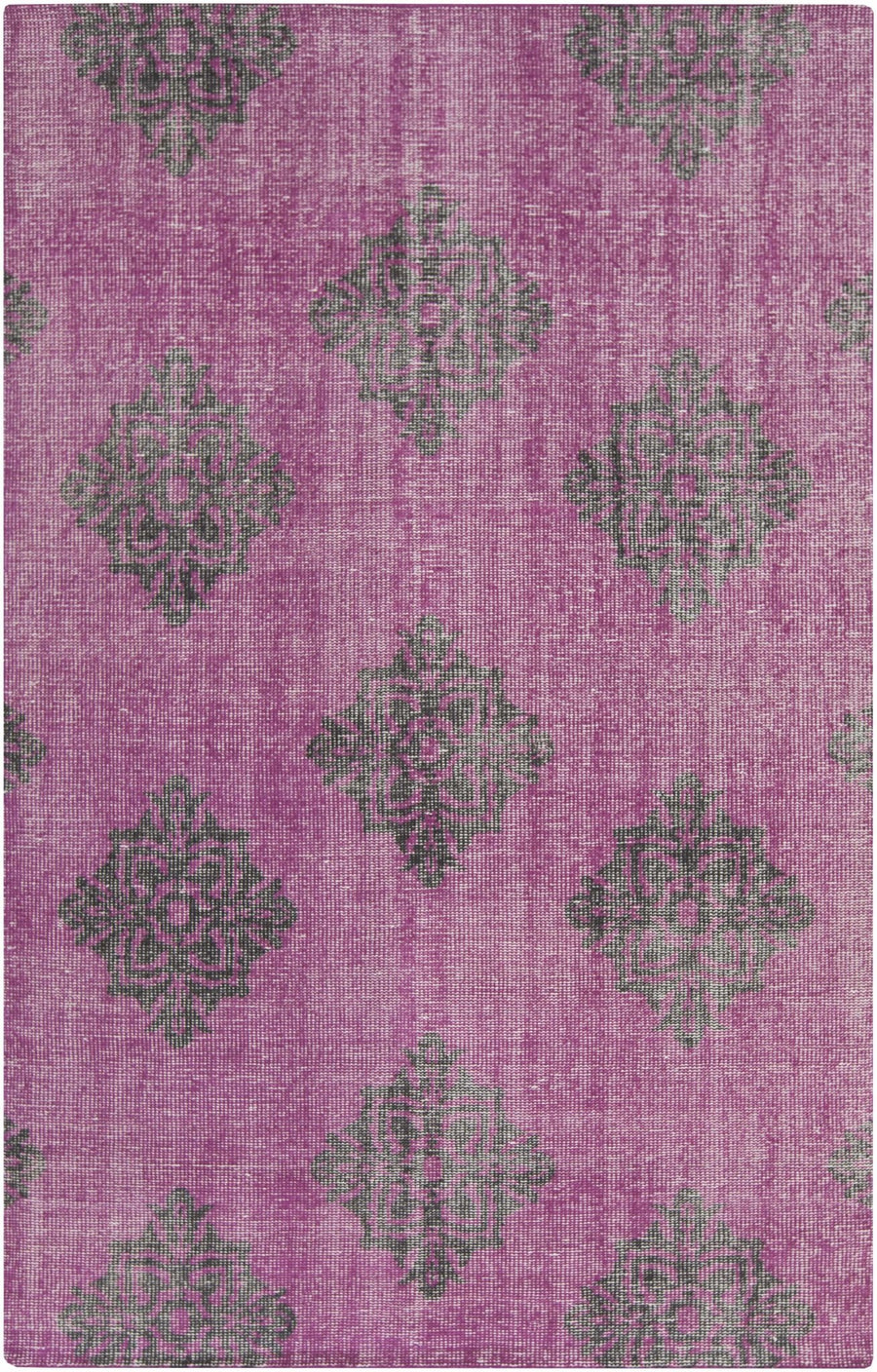 Mina Traditional Style Purple And Green Hand Knotted Area Rug - The Rug Decor
