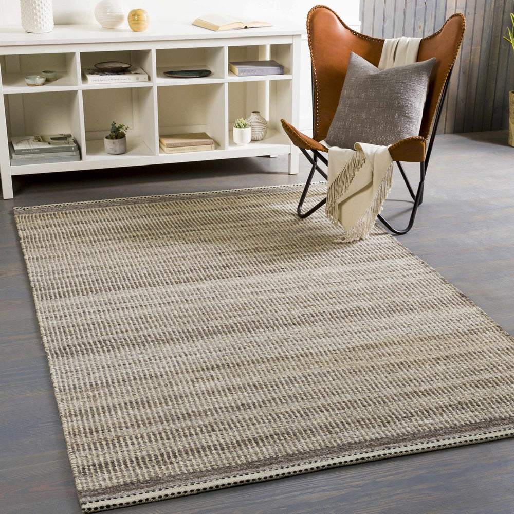 Minare Beige Modern Style Hand Woven Jute Area Rug - The Rug Decor