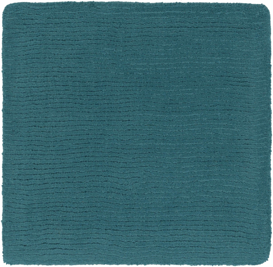Minford Modern Solid Teal Wool Area Rug - The Rug Decor