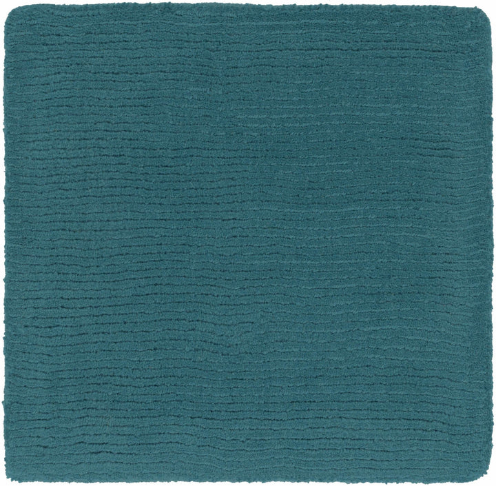 Minford Modern Solid Teal Wool Area Rug - The Rug Decor