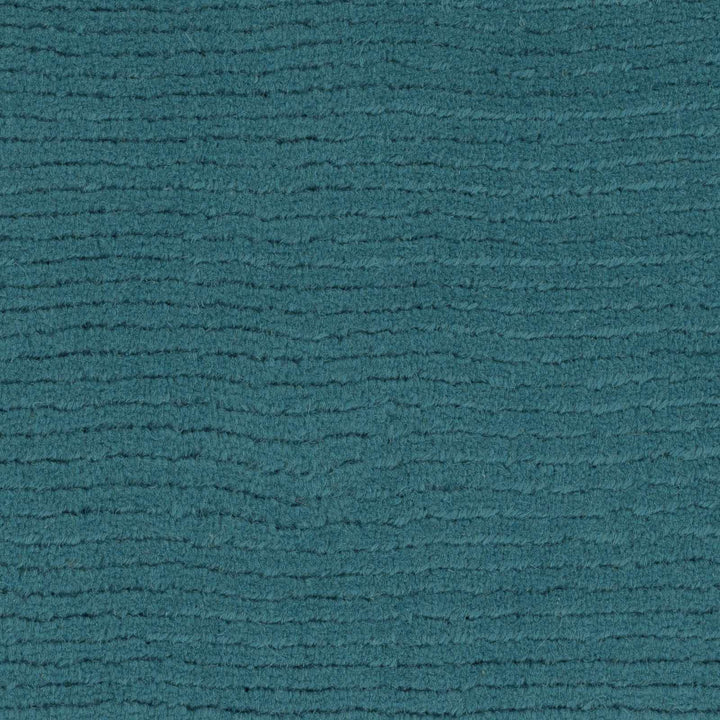 Minford Modern Solid Teal Wool Area Rug - The Rug Decor