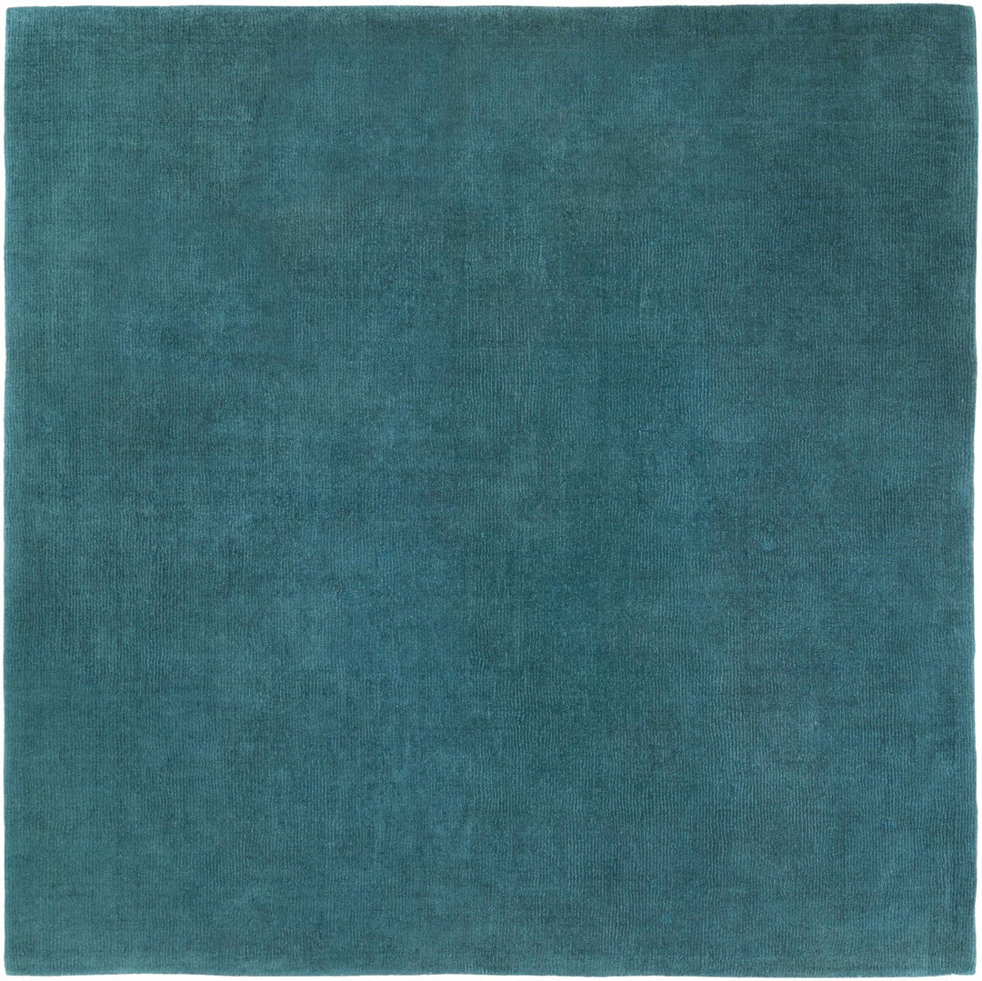 Minford Modern Solid Teal Wool Area Rug - The Rug Decor