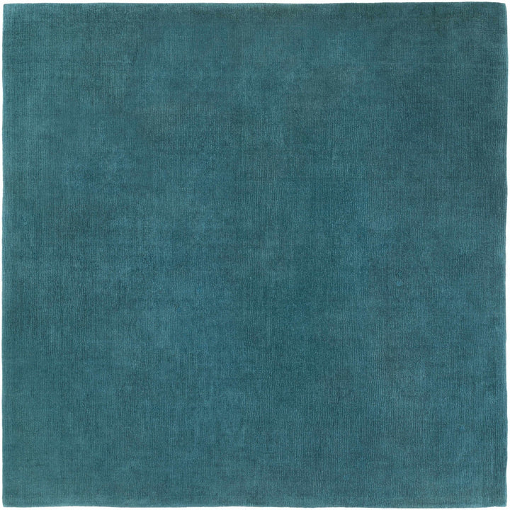 Minford Modern Solid Teal Wool Area Rug - The Rug Decor