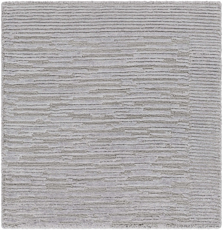 Mingenew Gray Modern Style Hand Knotted Wool Area Rug