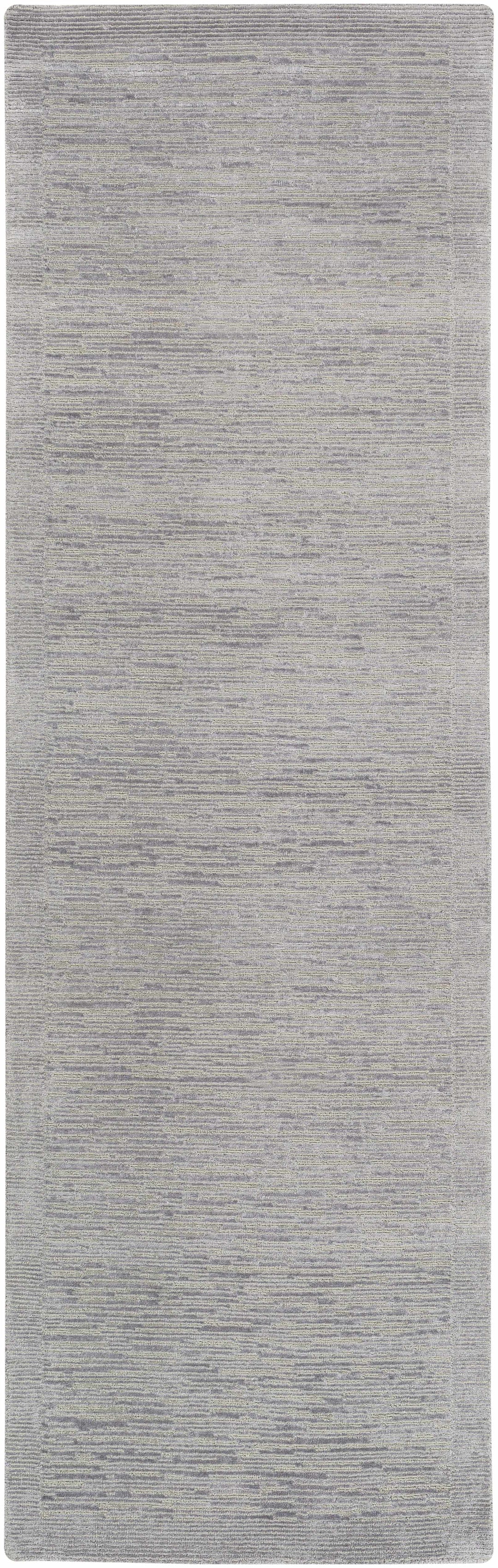 Mingenew Gray Modern Style Hand Knotted Wool Area Rug