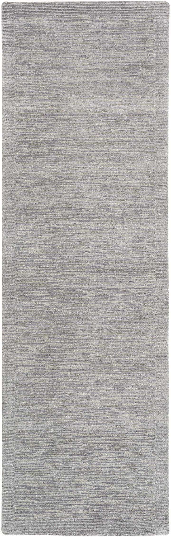 Mingenew Gray Modern Style Hand Knotted Wool Area Rug