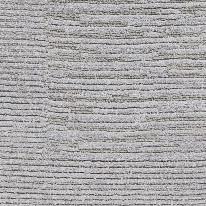 Mingenew Gray Modern Style Hand Knotted Wool Area Rug