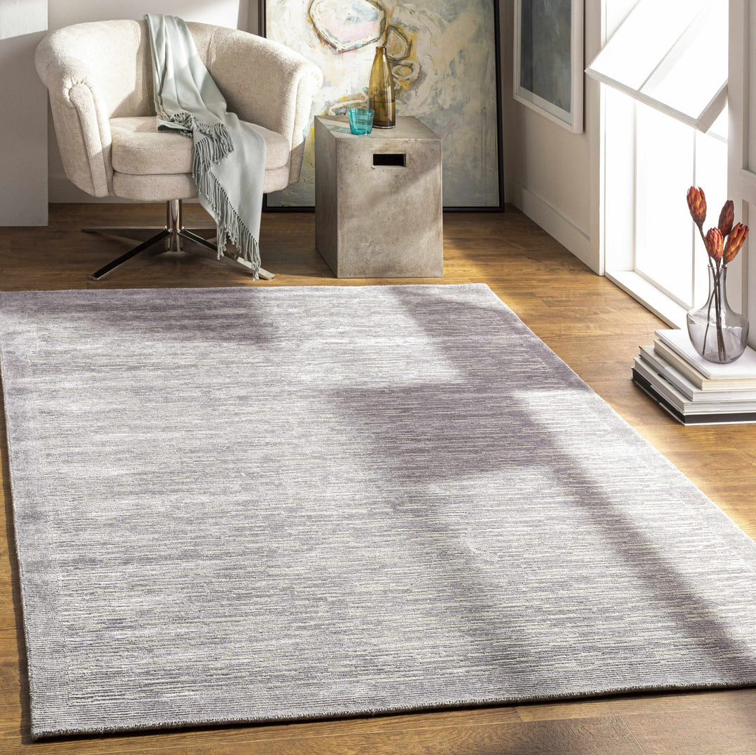 Mingenew Gray Modern Style Hand Knotted Wool Area Rug - The Rug Decor
