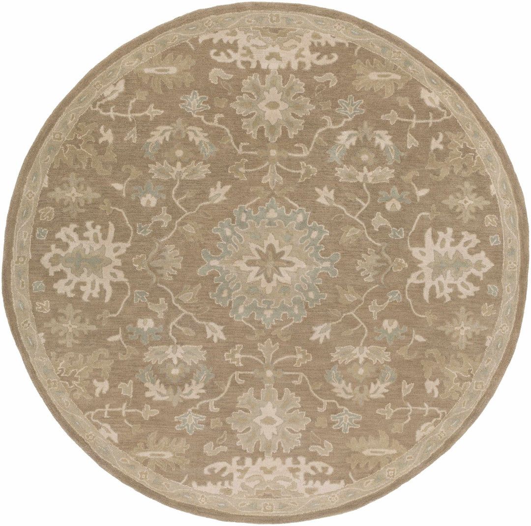 Minto Traditional Brown And Beige Oushak Wool Rug - The Rug Decor