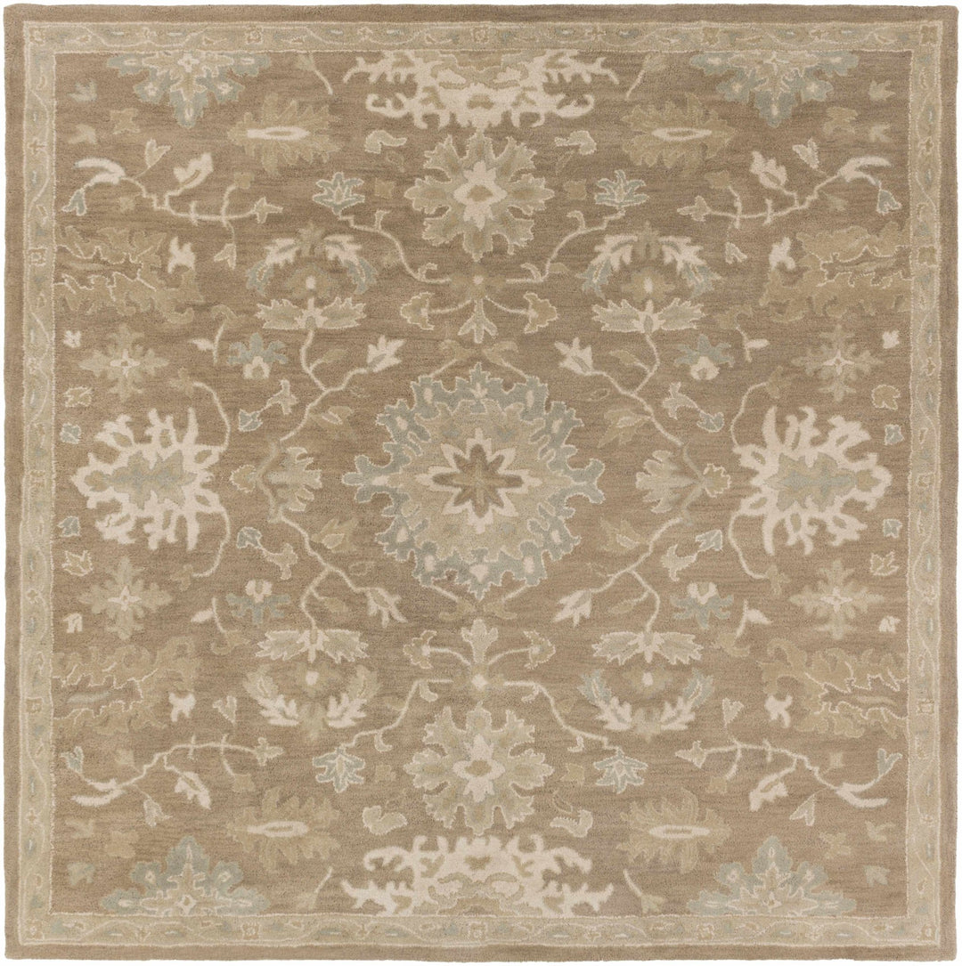 Minto Traditional Brown And Beige Oushak Wool Rug - The Rug Decor