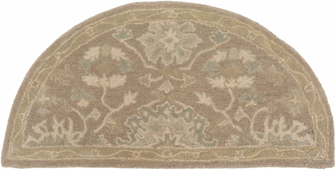 Minto Traditional Brown And Beige Oushak Wool Rug - The Rug Decor