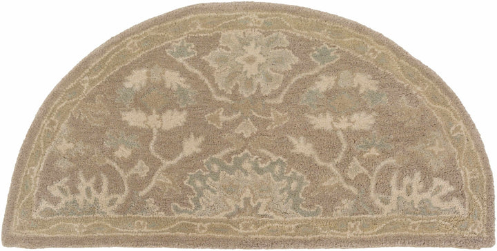 Minto Traditional Brown And Beige Oushak Wool Rug - The Rug Decor