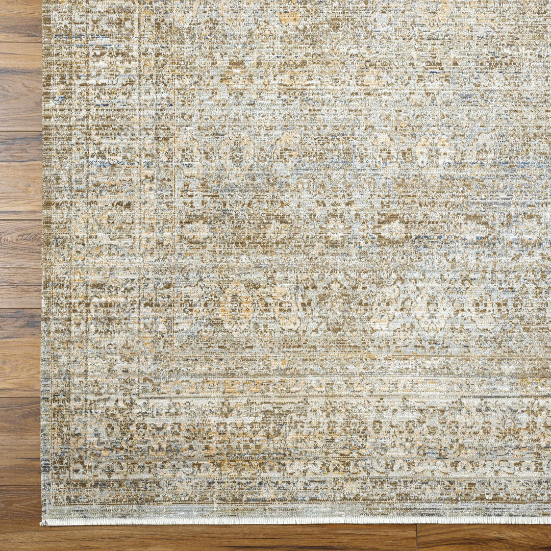 Mirah Traditional Gray And Brown Washable Area Rug - The Rug Decor