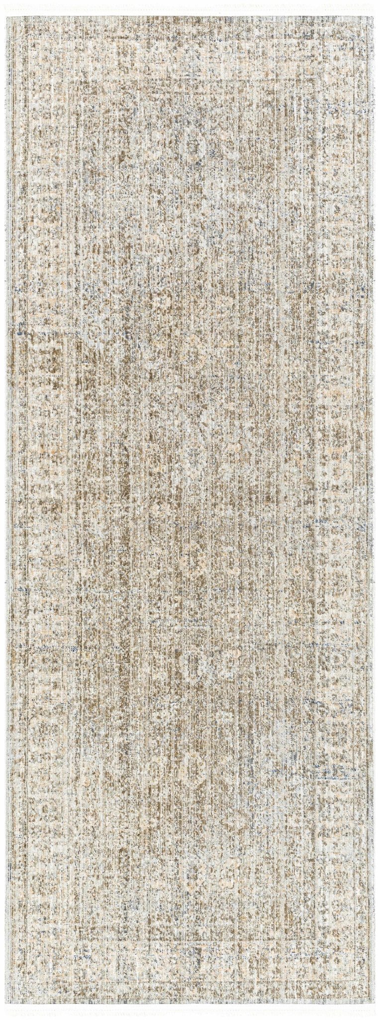 Mirah Traditional Gray And Brown Washable Area Rug - The Rug Decor
